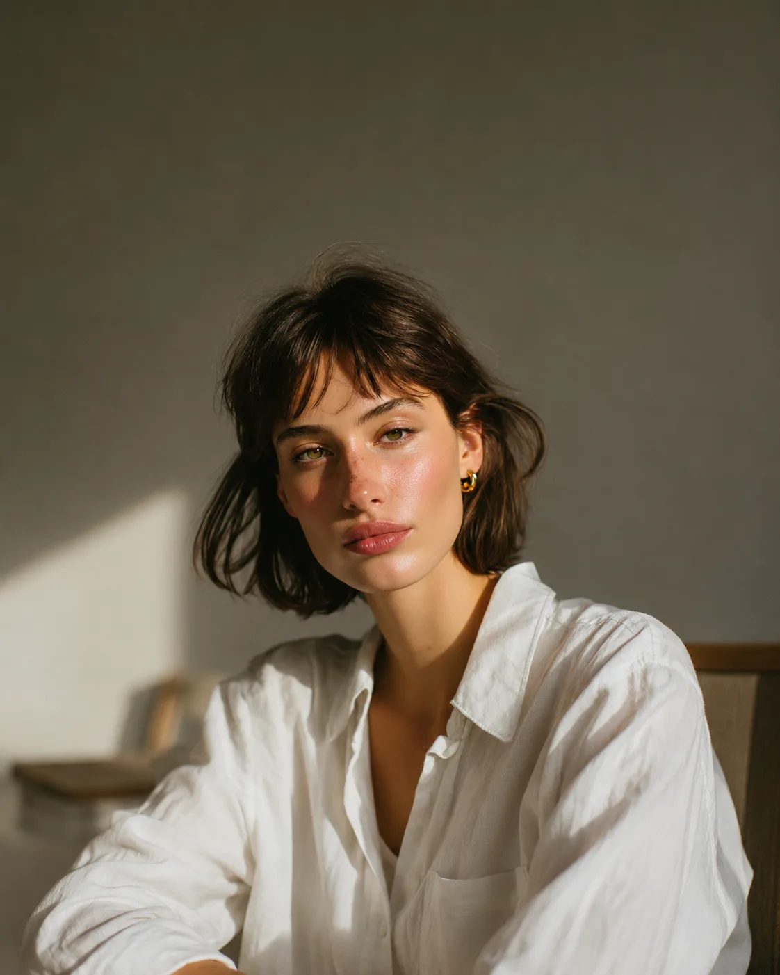 Victoria, business coach for women entrepreneurs, in a sunlit room